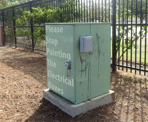 painted electrical boxes houston|Please Stop Painting The Electrical Boxes (A Public .